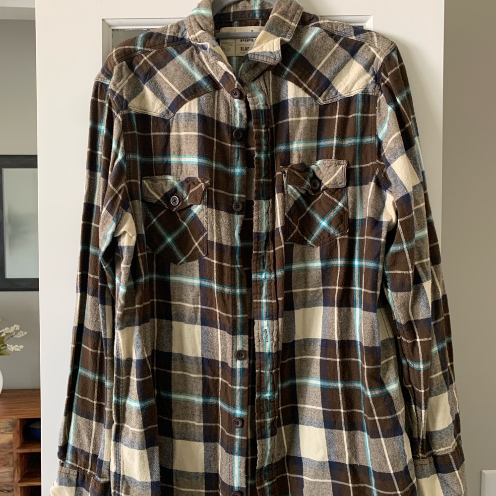 Urban Pipeline Plaid Flannel Shirt